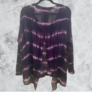 Young fabulous and broke purple fairy oversized top tie dye boho langenlook